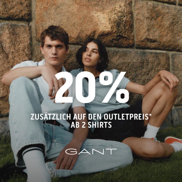 Gant 20% ab 2 Shirts (A)