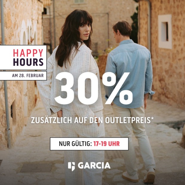 Garcia 30% zusätzlich auf den Outletpreis - Happy Hours (A)