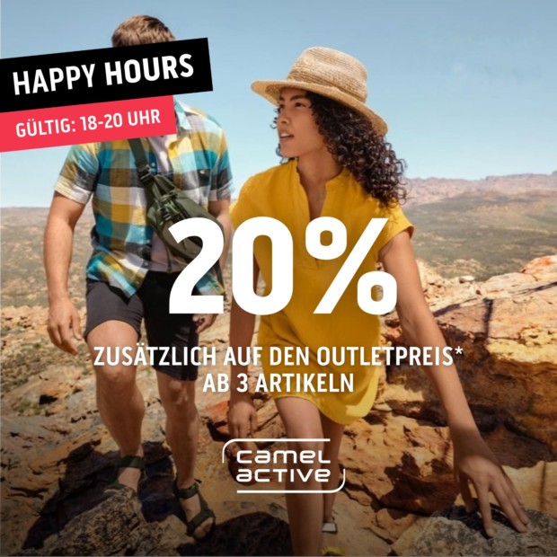 Camel Active 20% zusätzlich ab 3 Artikeln-Happy Hours (A)