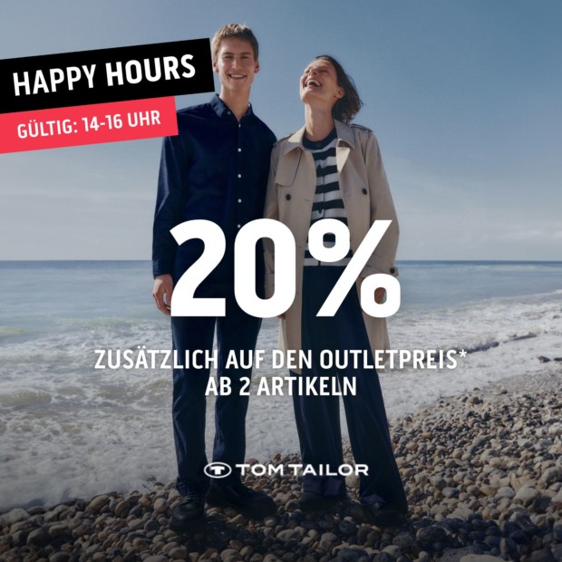 Tom Tailor 30% zusätzlich ab 2 Artikeln-Happy Hours (A)