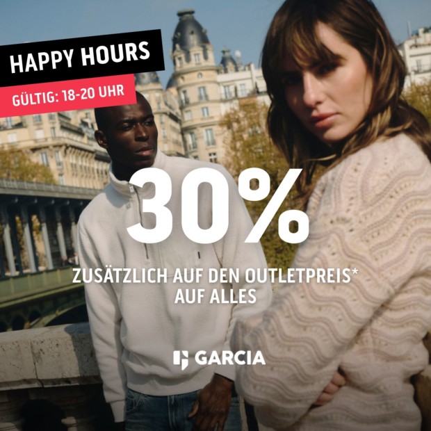Garcia 30% zusätzlich auf alles-Happy Hours (A)