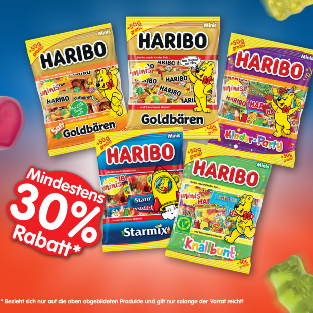 Haribo bis zu 30% auf ausgewählte Artikel - BW (no Ads)
