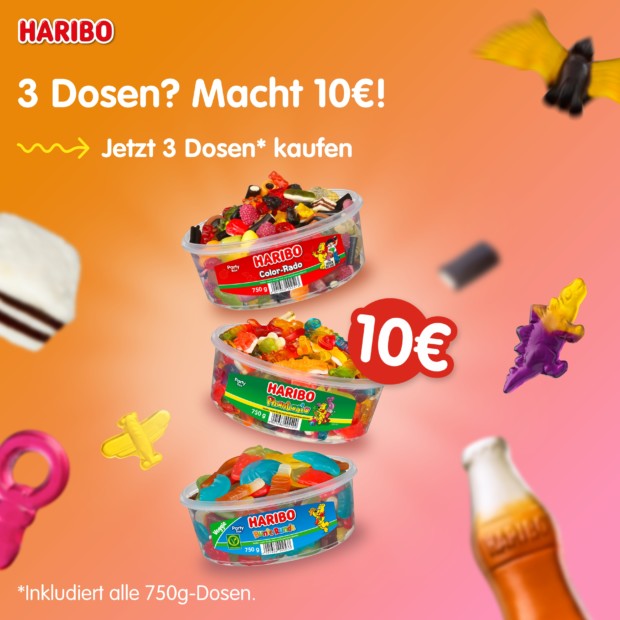 Haribo 3 Dosen für 10€ - VOS (A)