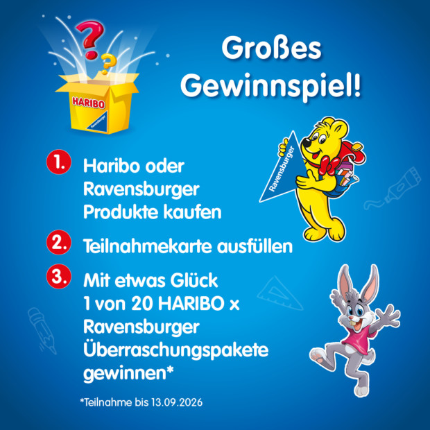 Haribo Gewinnspiel HARIBO x Ravensburger