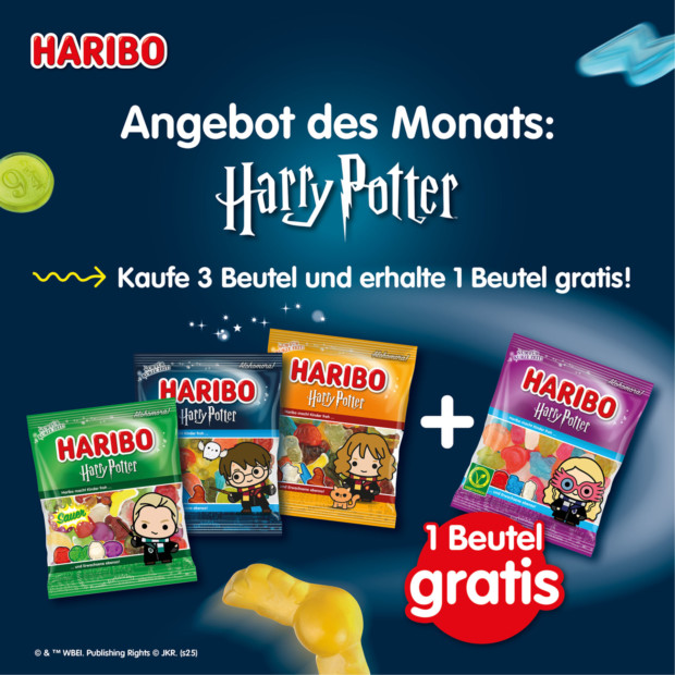 Haribo Harry Potter + einen Beutel kostenfrei