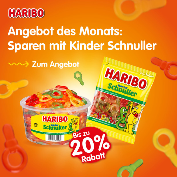 Haribo bis zu 20% auf Kinder Schnuller