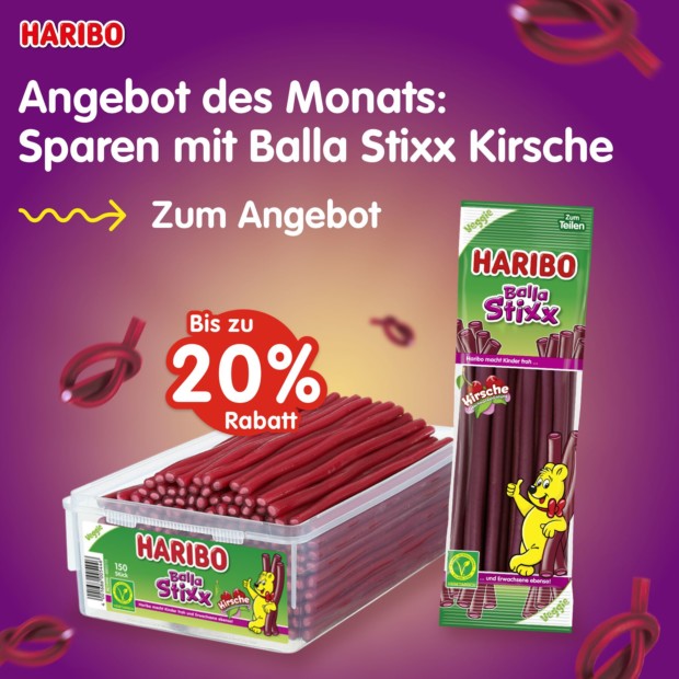 Haribo Balla Stixx Kirsche