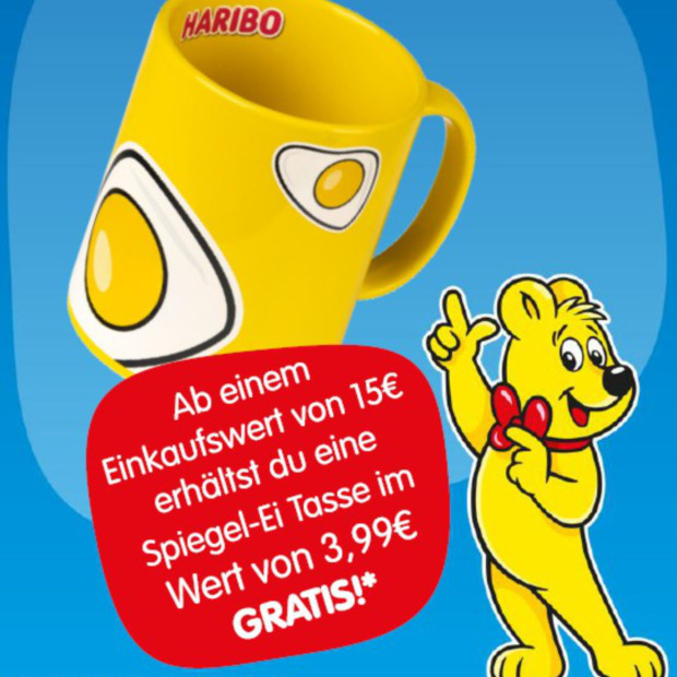 Haribo kostenfreie Tasse ab 15€-Deal Days