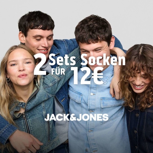 Jack & Jones 2 Sets Socken für 12€ (A)