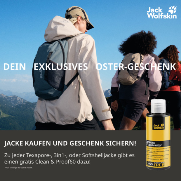 Jack Wolfskin Kostenfreies Waschmittel zum Jackenkauf