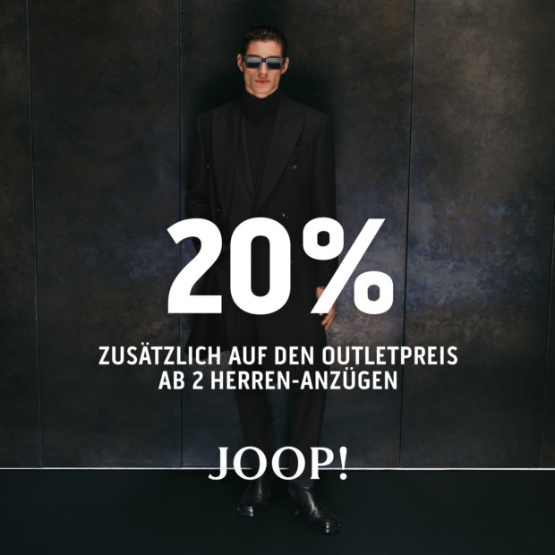 Joop 20% zusätzlich ab 2 Anzügen
