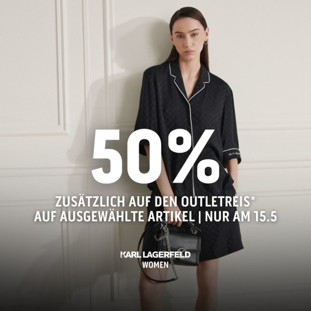 Karl Lagerfeld Women 50% zusätzlich auf den Outletpreis auf ausgewählte Artikel Deal Days