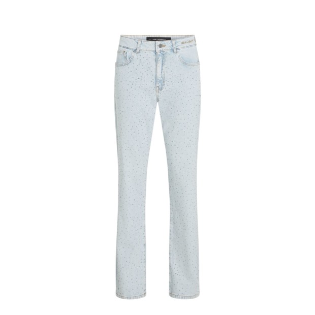 STRAIGHT LEG RHINESTONE JEANS