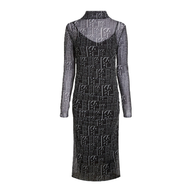 AOP MESH DRESS