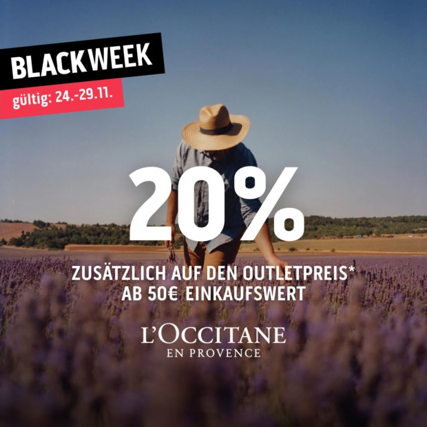 L'Occitane 20% zusätzlich auf den Outletpreis BW (A)