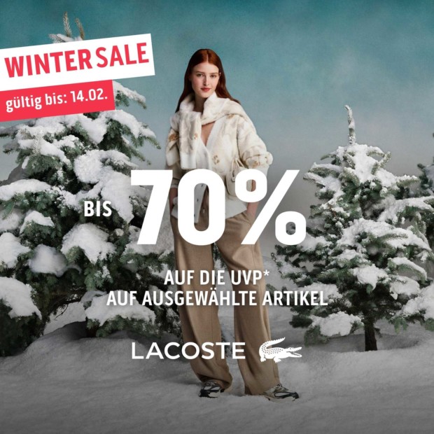 Lacoste bis zu 70% auf die UVP - WS 26 (A)