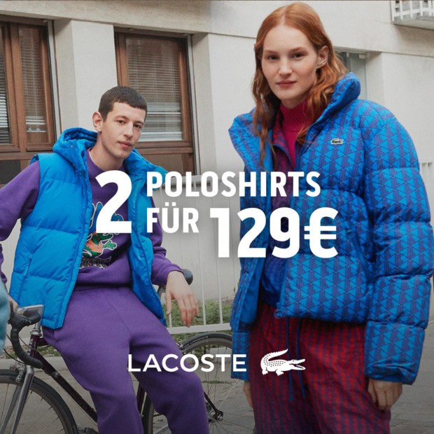 Lacoste 2 Poloshirts für 129€ (A)