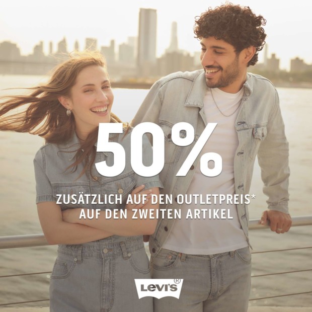 Levis 50% auf den 2. Artikel