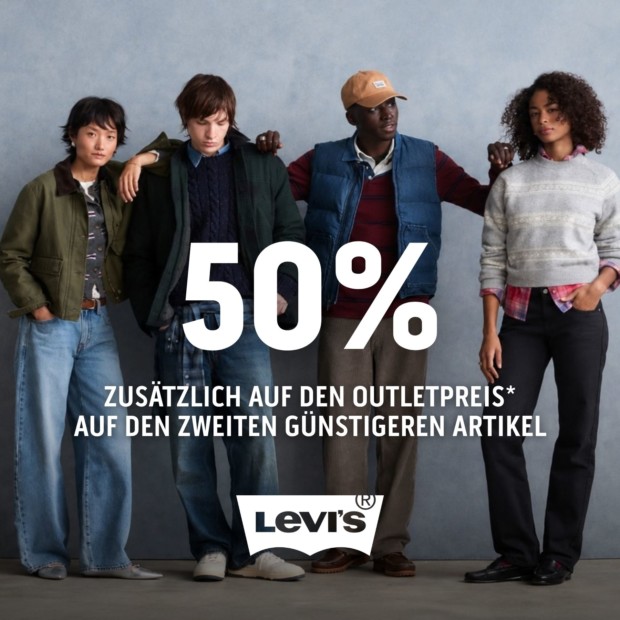 Levis 50% auf den 2. Artikel (A)