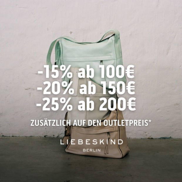 Liebeskind 25% zusätzlich ab 200€ (A)
