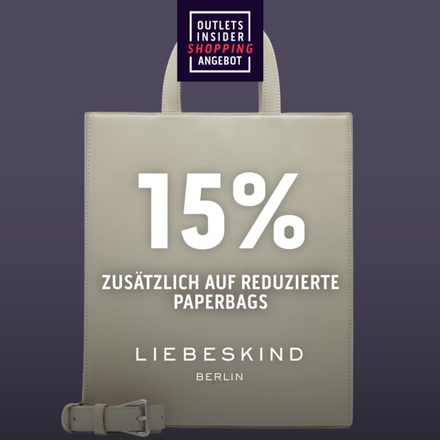 Liebeskind 15% auf bereits reduzierte Paperbags - OIS (A)