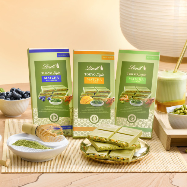 Lindt Tokyo Style Matcha exklusiv 145g Tafel