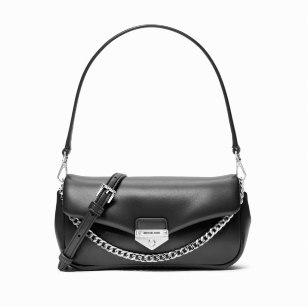 Umhängetasche schwarz mit Kette