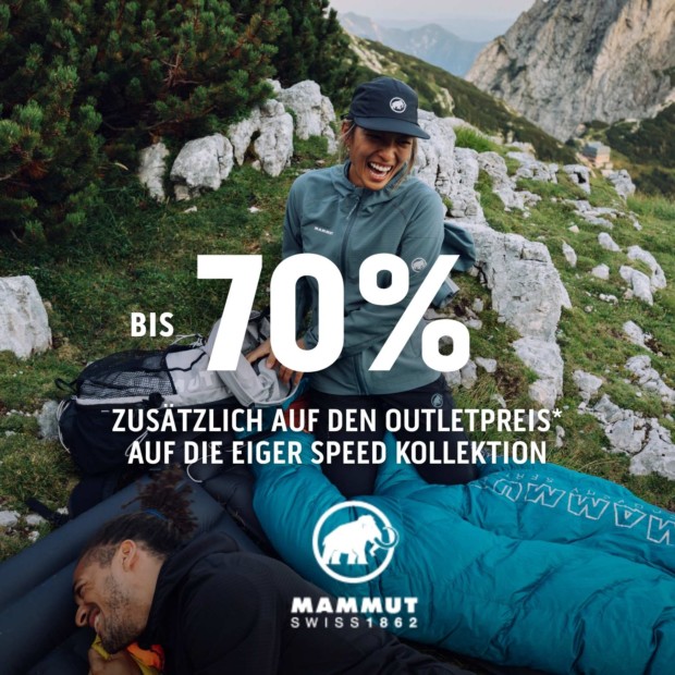 Mammut 70% auf die Eiger Speed Kollektion - Summer Sale (A)