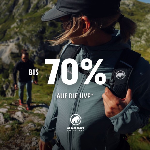 Mammut bis zu 70% auf die UVP - Summer Sale (A)