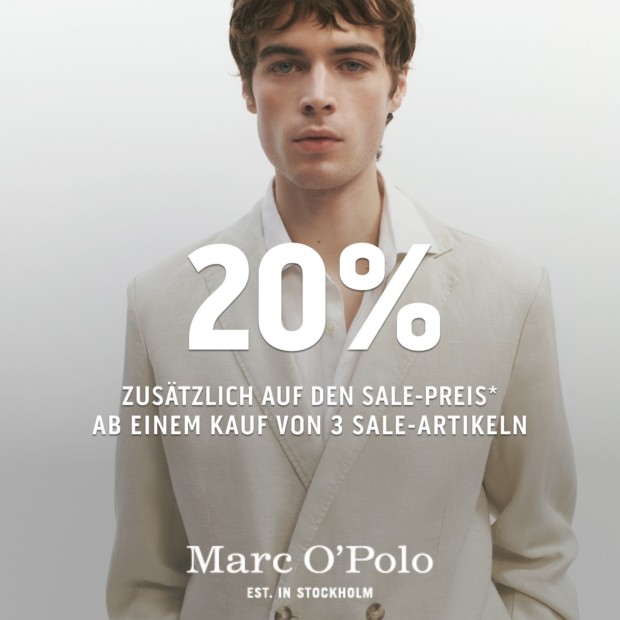 Marc O'Polo 20% zusätzlich ab 3 Sale Artikeln