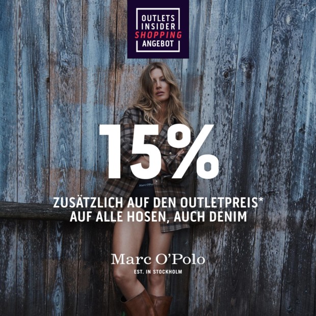 Marc O'Polo 15% auf alle Hosen und Denim - OIS