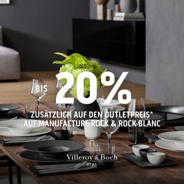 Villeroy & Boch 20% zusätzlich