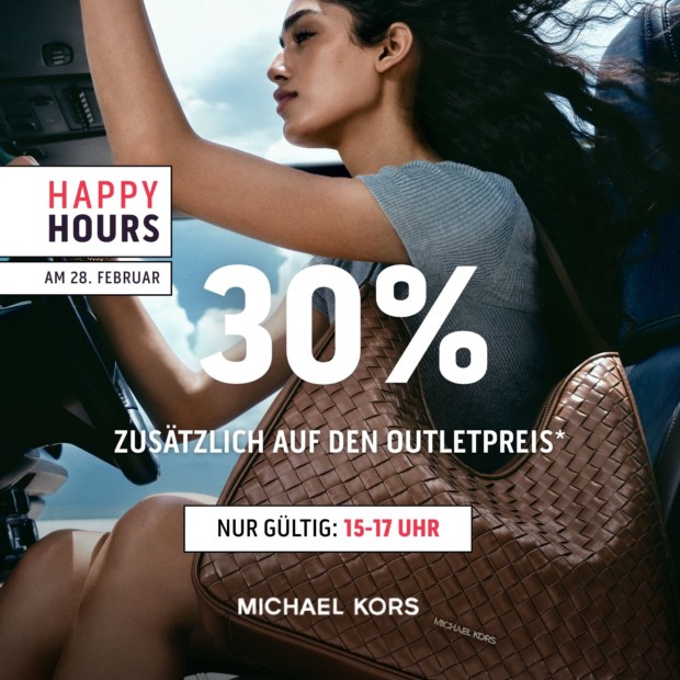 Michael Kors 30% zusätzlich auf den Outletpreis - Happy Hours (A)