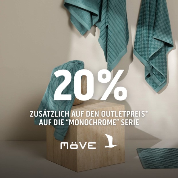 Möve 20% zusätzlich auf den Outletpreis auf die Serie 