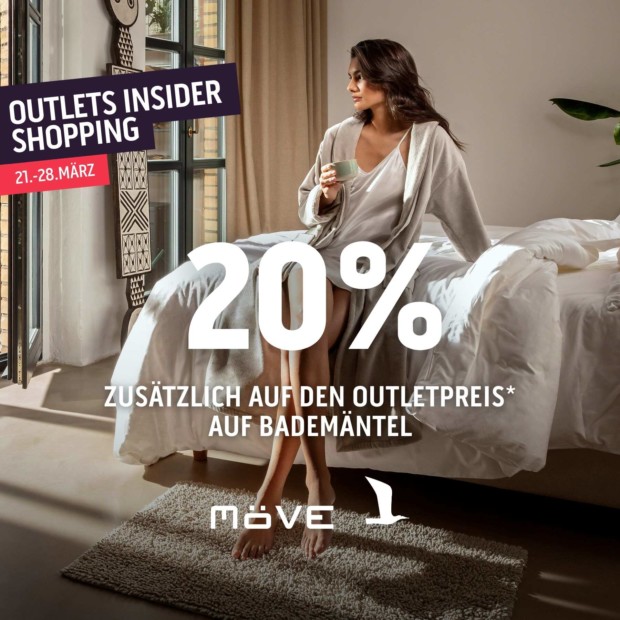 Möve 20% zusätzlich auf Bademäntel - OIS26 (A)