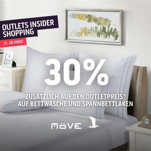 Möve 30% auf Bettwäsche und Spannbettlaken - OIS26 (A)