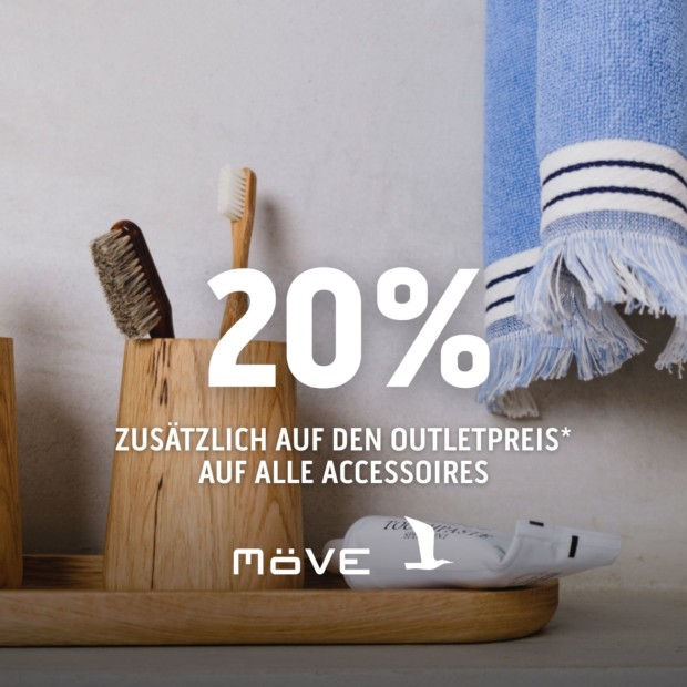 Möve 20% zusätzlich auf den Outletpreis auf alle Accessoires (A)
