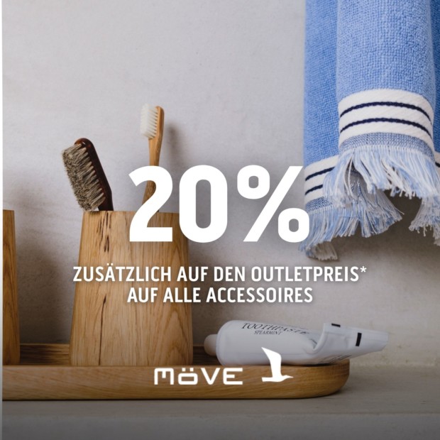 Möve 20% zusätzlich auf alle Accessoires