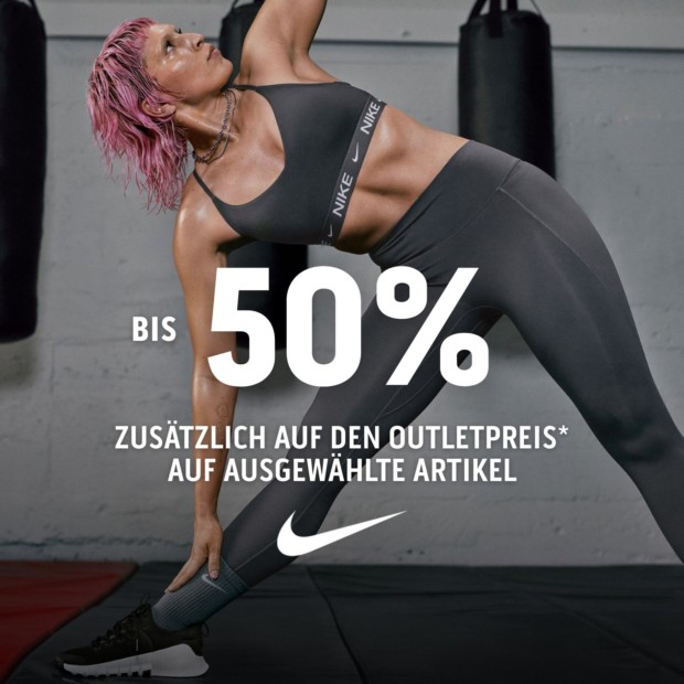 Nike bis zu 50% auf den Outletpreis (A)