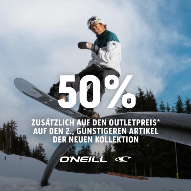 O'Neill 50% auf den 2. Artikel (A)