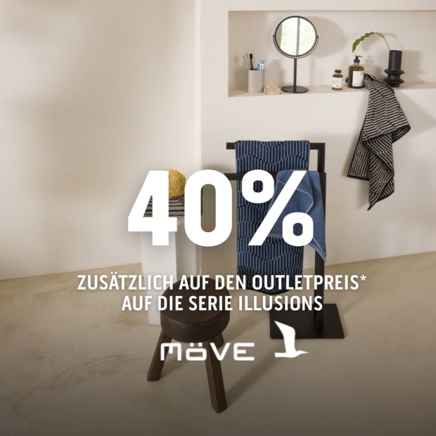 Möve 40% zusätzlich auf den Outletpreis auf die Serie Illusions (A)