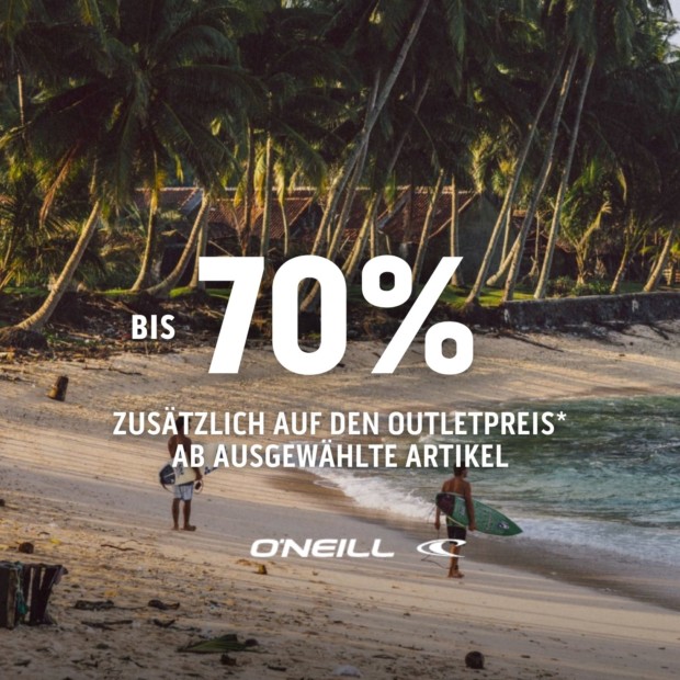 O'Neill bis zu 70%