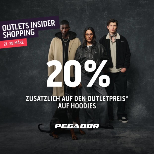 Pegador 20% zusätzlich auf den Outletpreis auf alle Hoodies - OIS26 (A)