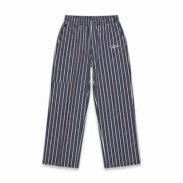 Louisa Loose Pants Striped Indigo Navy