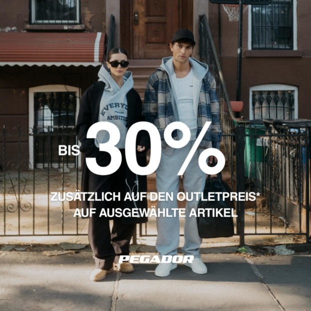 Pegador bis zu 30% zusätzlich auf ausgewählte Artikel