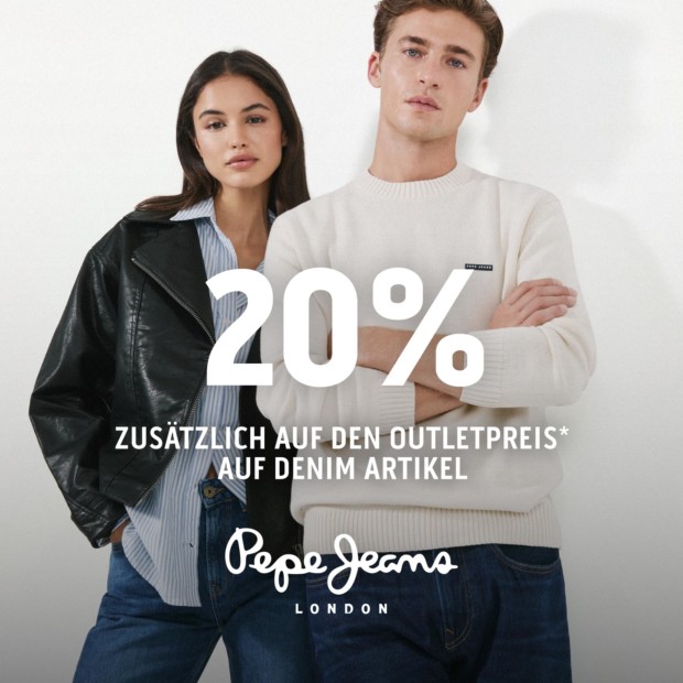 Pepe Jeans 20% auf Denim Artikel (A)