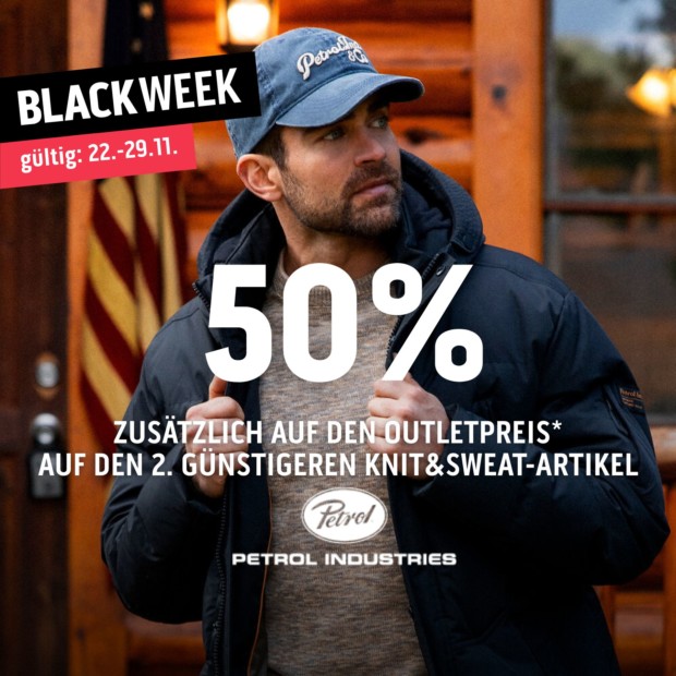 Petrol Industries 50% auf den günstigeren Knit&Sweat - BW (A)