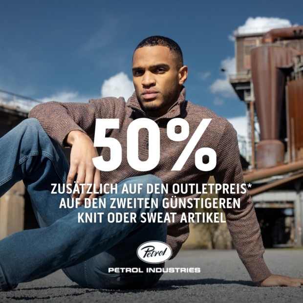 Petrol Industries 50% auf den 2. günstigeren Sweat&Knit Artikel-VOS (A)