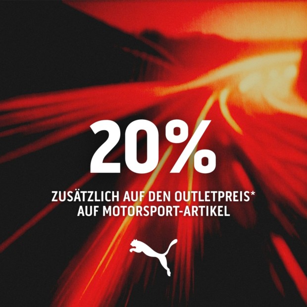 Puma 20% zusätzlich auf Motosport Artikel (A)