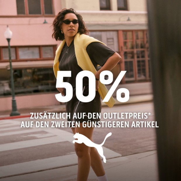 Puma 50% zusätzlich auf den zweiten Artikel (A)